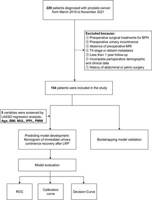 The development and assessment of a predicting nomogram for the recovery of immediate urinary continence following laparoscopic radical prostatectomy